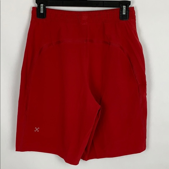 lululemon athletica Shorts Mens Lululemon Red Shorts Pace Breaker